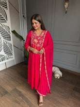 Festive edition chinnon chiffon embroided suit (Shanaya)